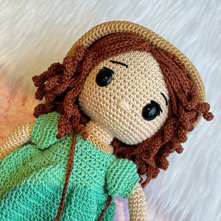 Crochet Toy - Clara The Curly Doll