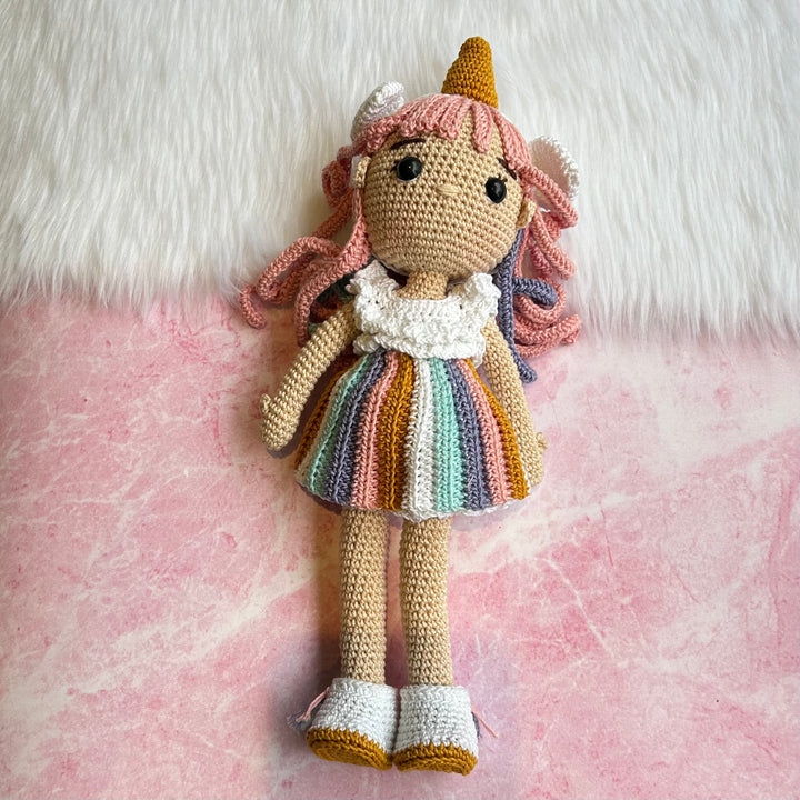 Crochet Toy - Rainbow Unicorn