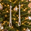Crystal Icicle Tree Ornaments – Set of 2