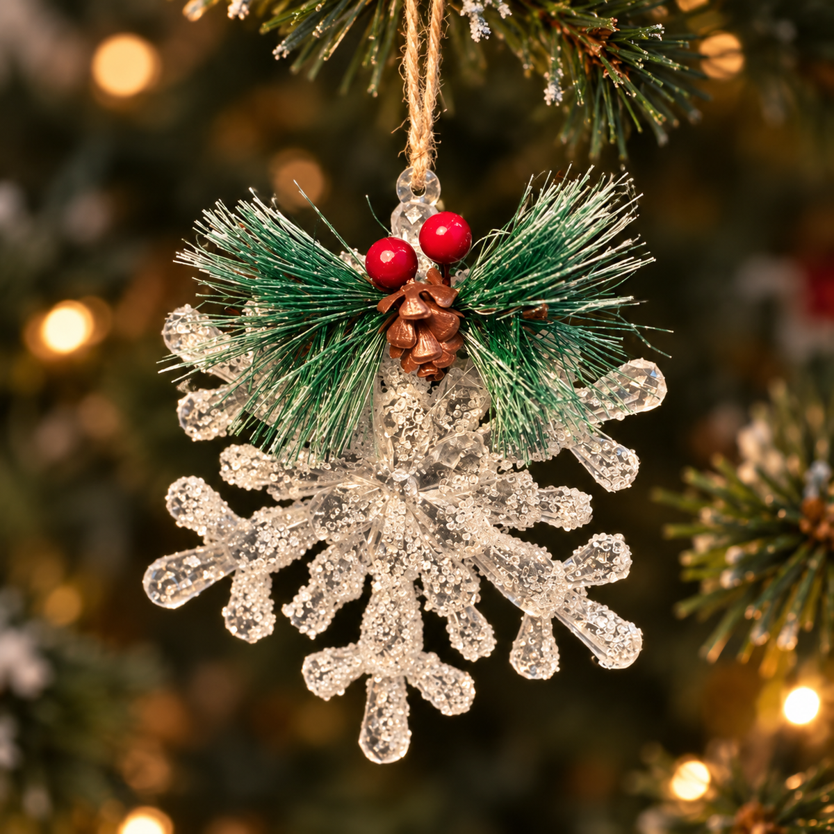 Crystal Snowflake Ornament
