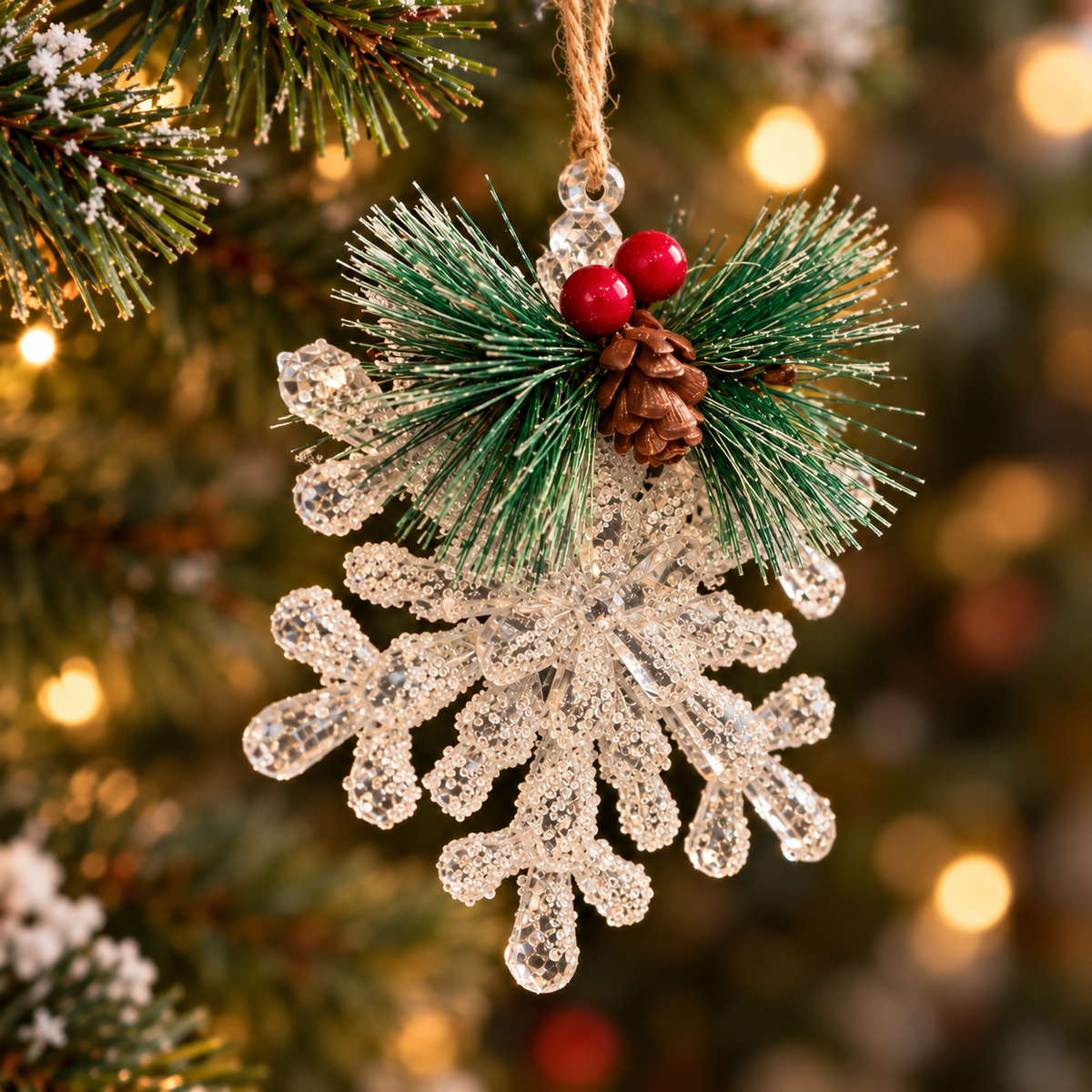 Crystal Snowflake Ornament