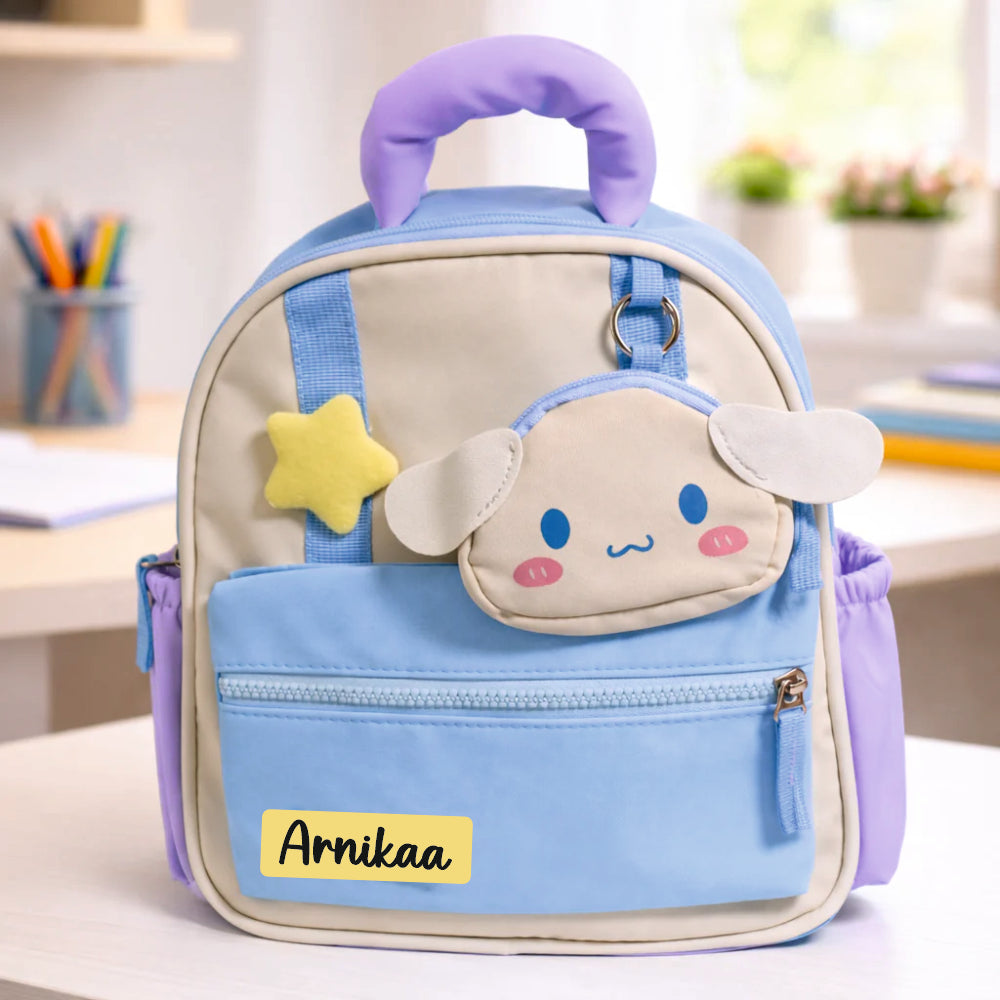 Cuddle Cloud Puppy Preschool Backpack with Mini Pouch