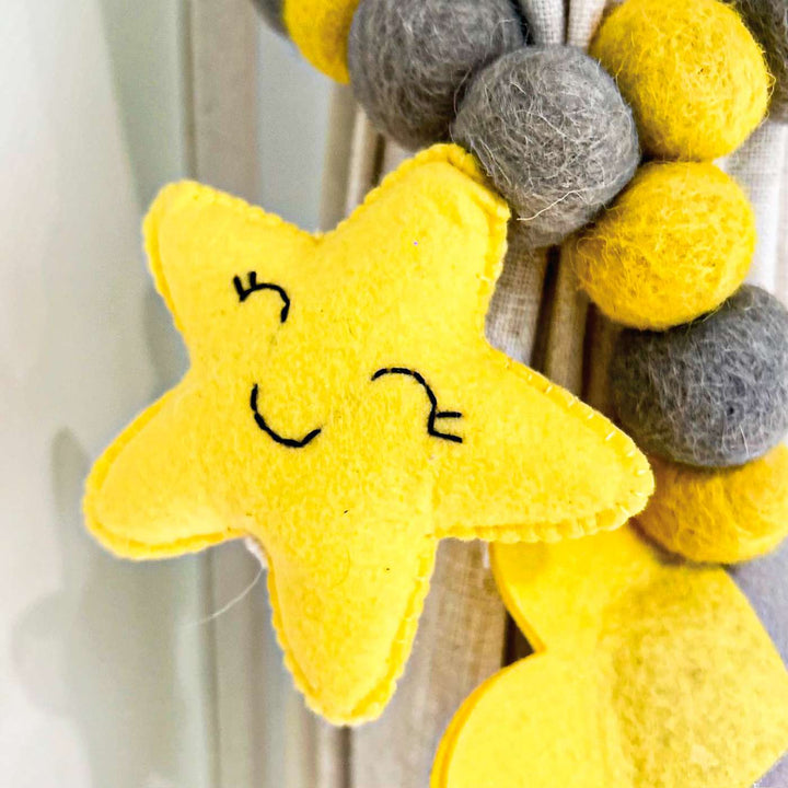 Curtain Tie - Baby Ellie (Grey)