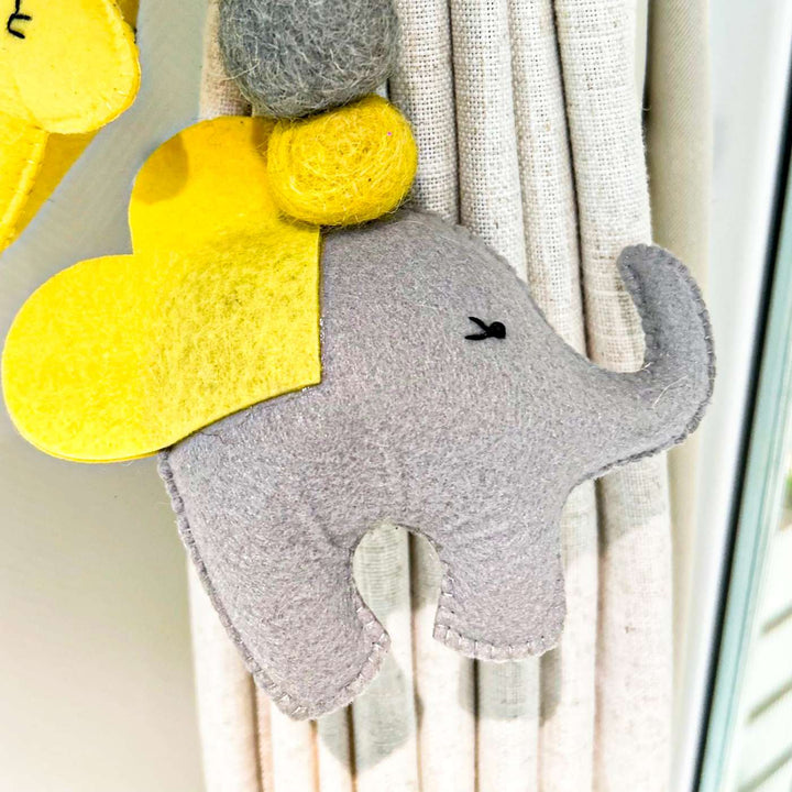 Curtain Tie - Baby Ellie (Grey)