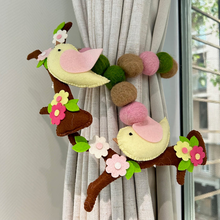 Curtain Tie - Bird Haven