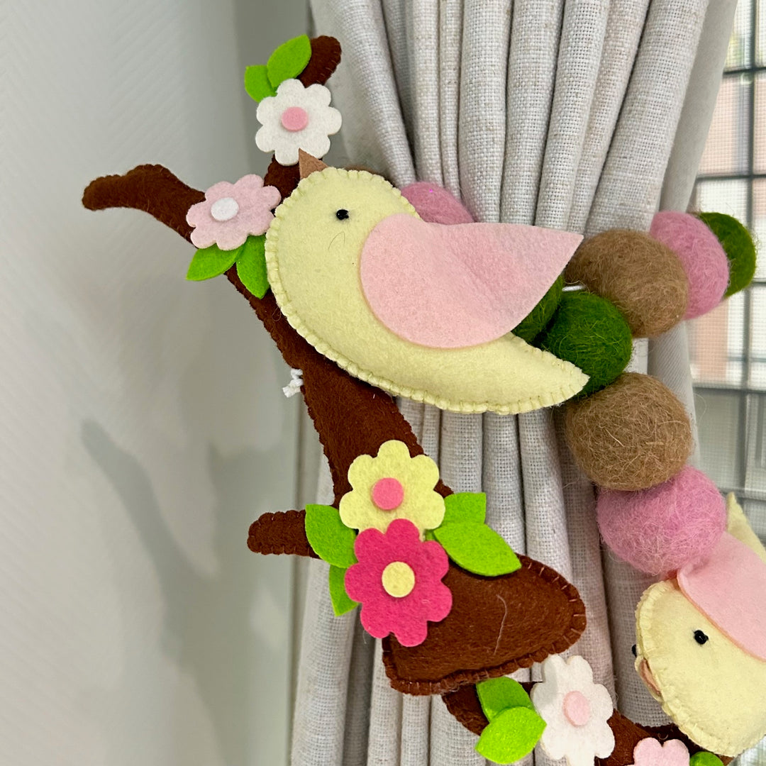 Curtain Tie - Bird Haven