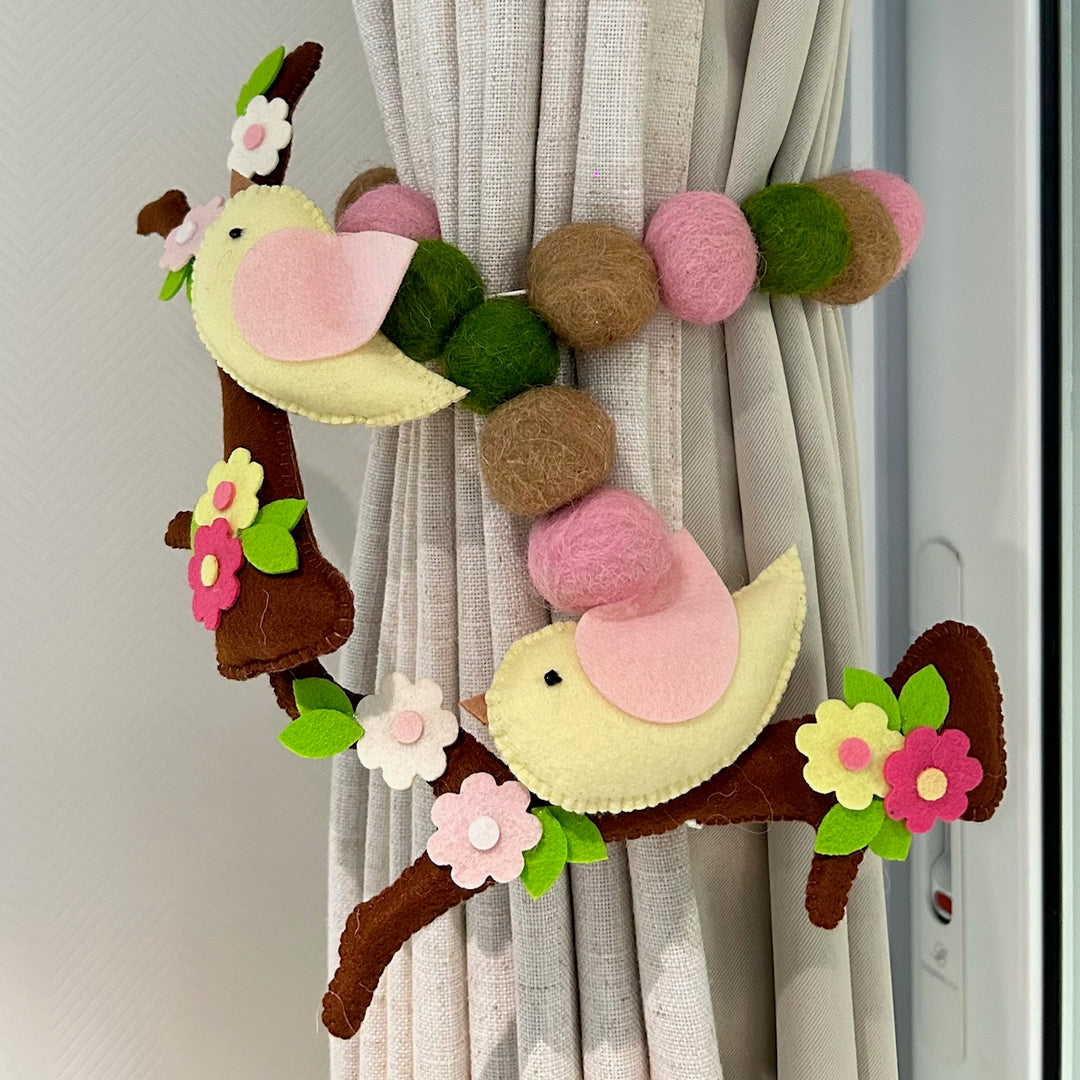 Curtain Tie - Bird Haven