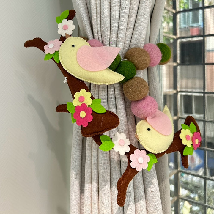 Curtain Tie - Bird Haven