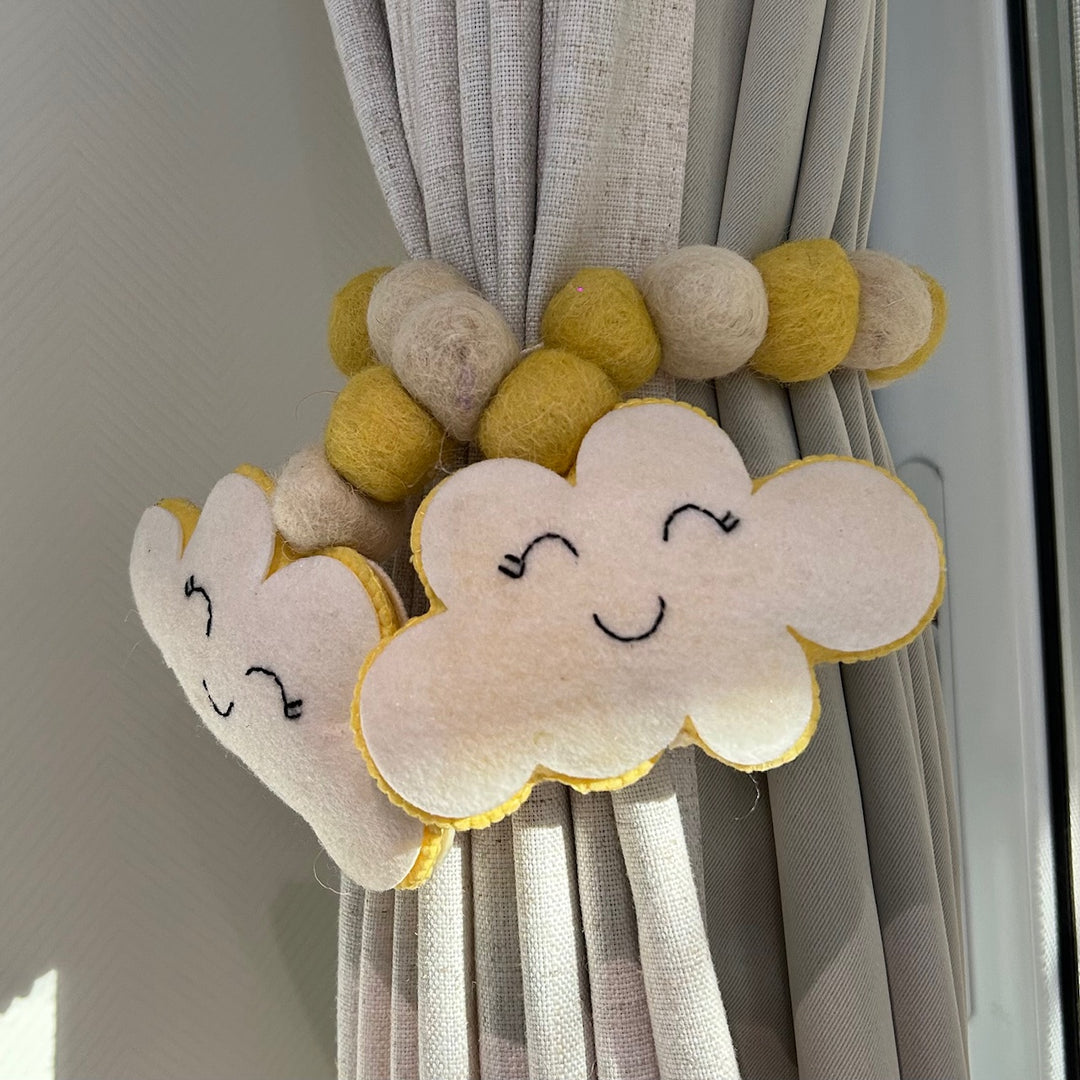 Curtain Tie - Smiling Cloud