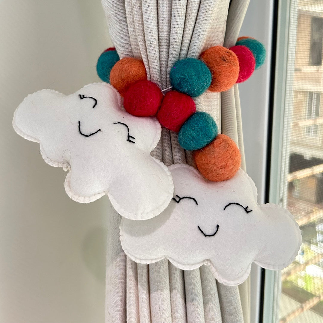 Curtain Tie - Cheerful Cloud