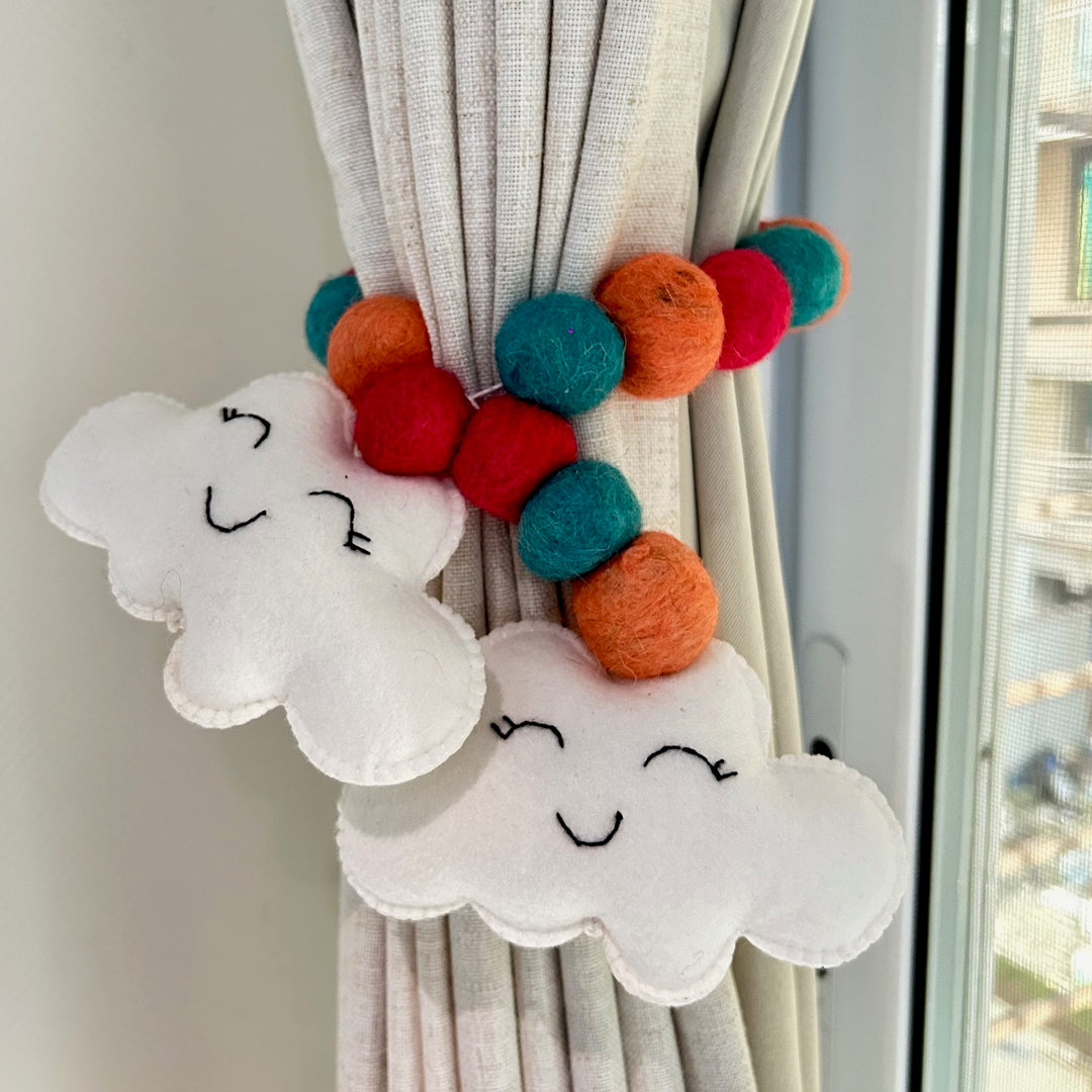 Curtain Tie - Cheerful Cloud