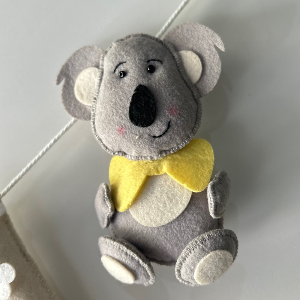 Babble Wrap Cute Koala Name Bunting/Garland