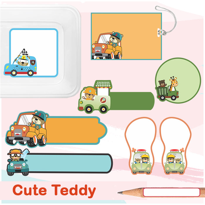 Cute Teddy - Complete/Split/Iron Ons Packs