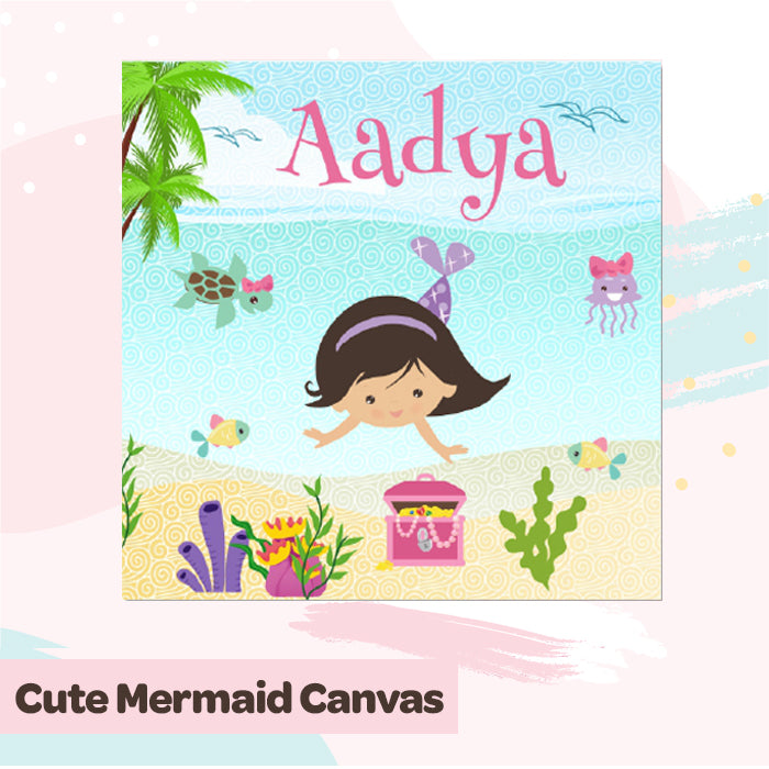 Cute Mermaid Canvas For Wall
