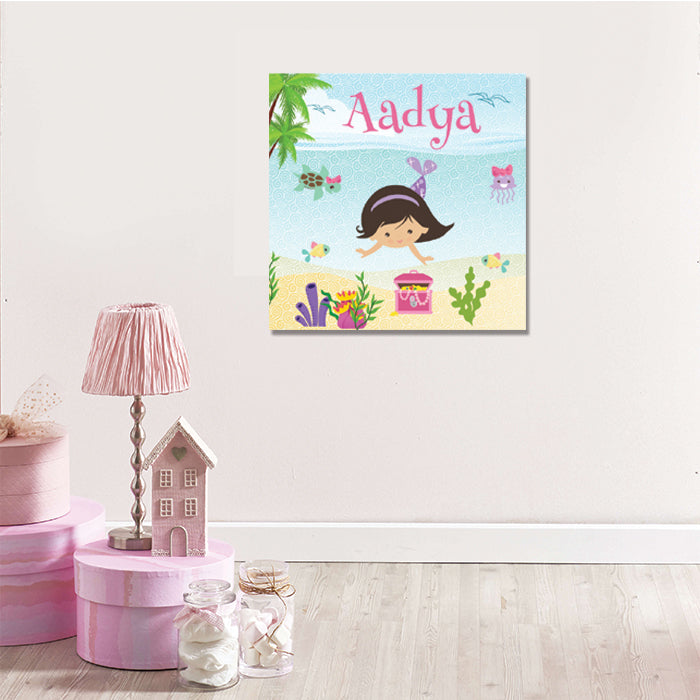 Cute Mermaid Canvas For Wall