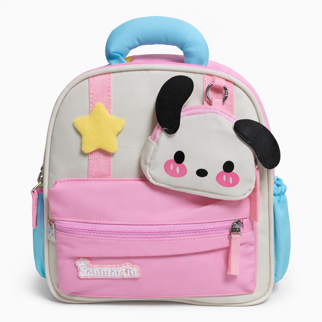 Cute Puppy Preschool Backpack with Mini Pouch