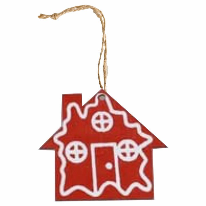 Babble Wrap Radiant Red Ornaments- House