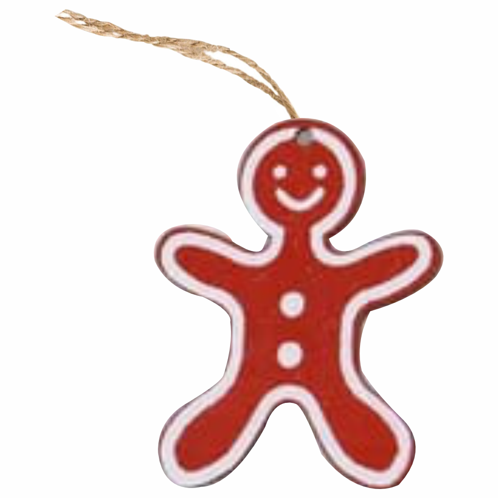 Babble Wrap Radiant Red Ornaments- Gingerbread