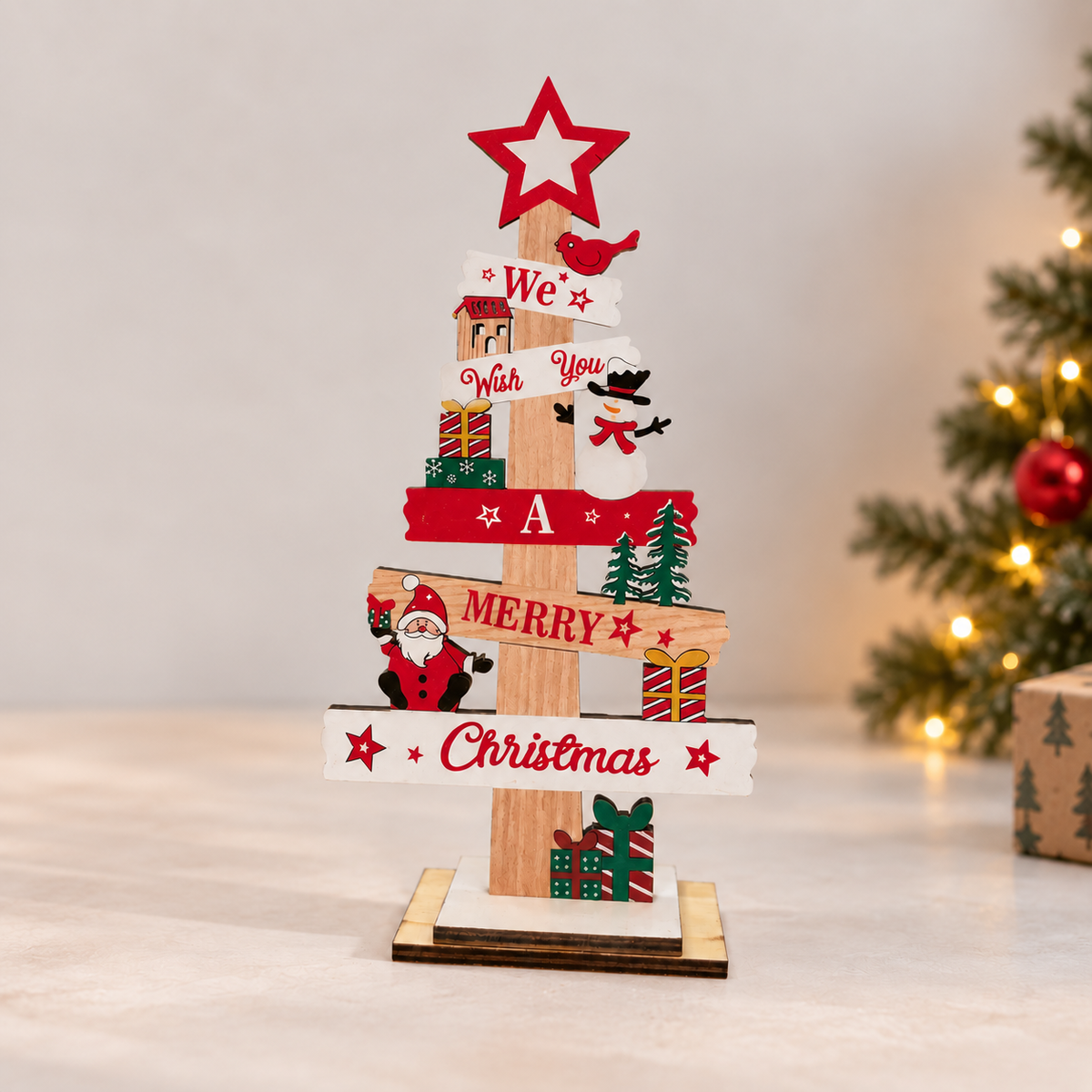 DIY Christmas Sign Table Top Décor – Set of 2