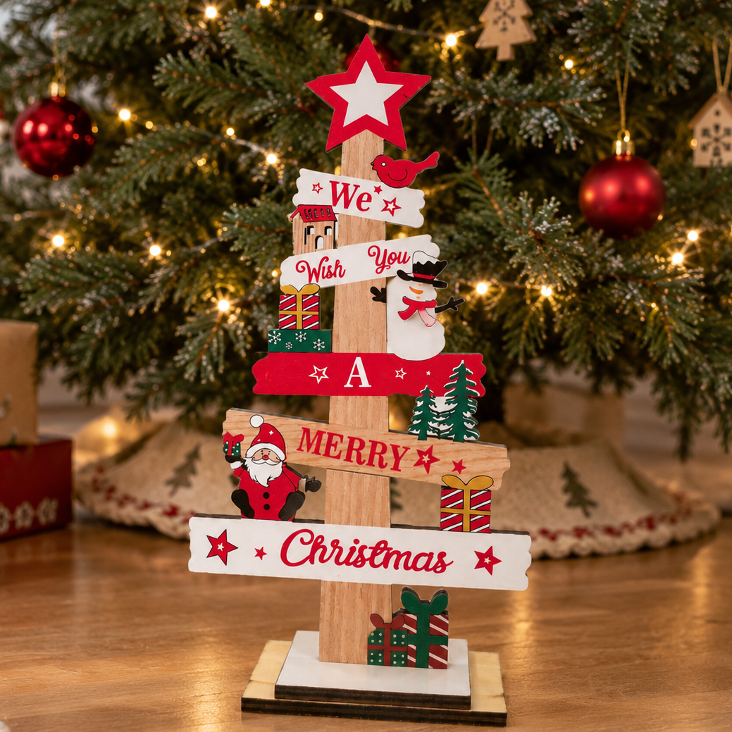 DIY Christmas Sign Table Top Décor – Set of 2