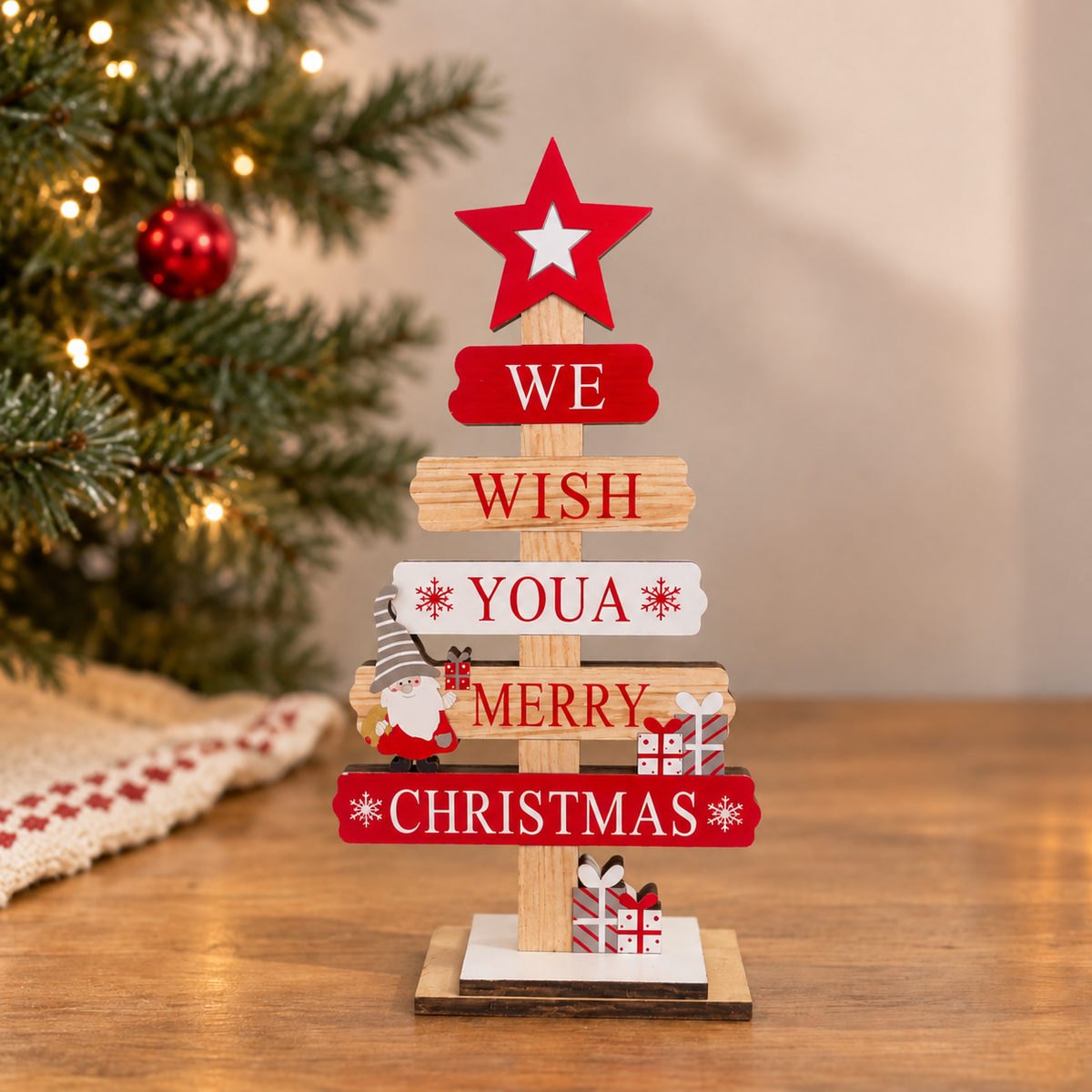 DIY Christmas Sign Table Top Décor – Set of 2