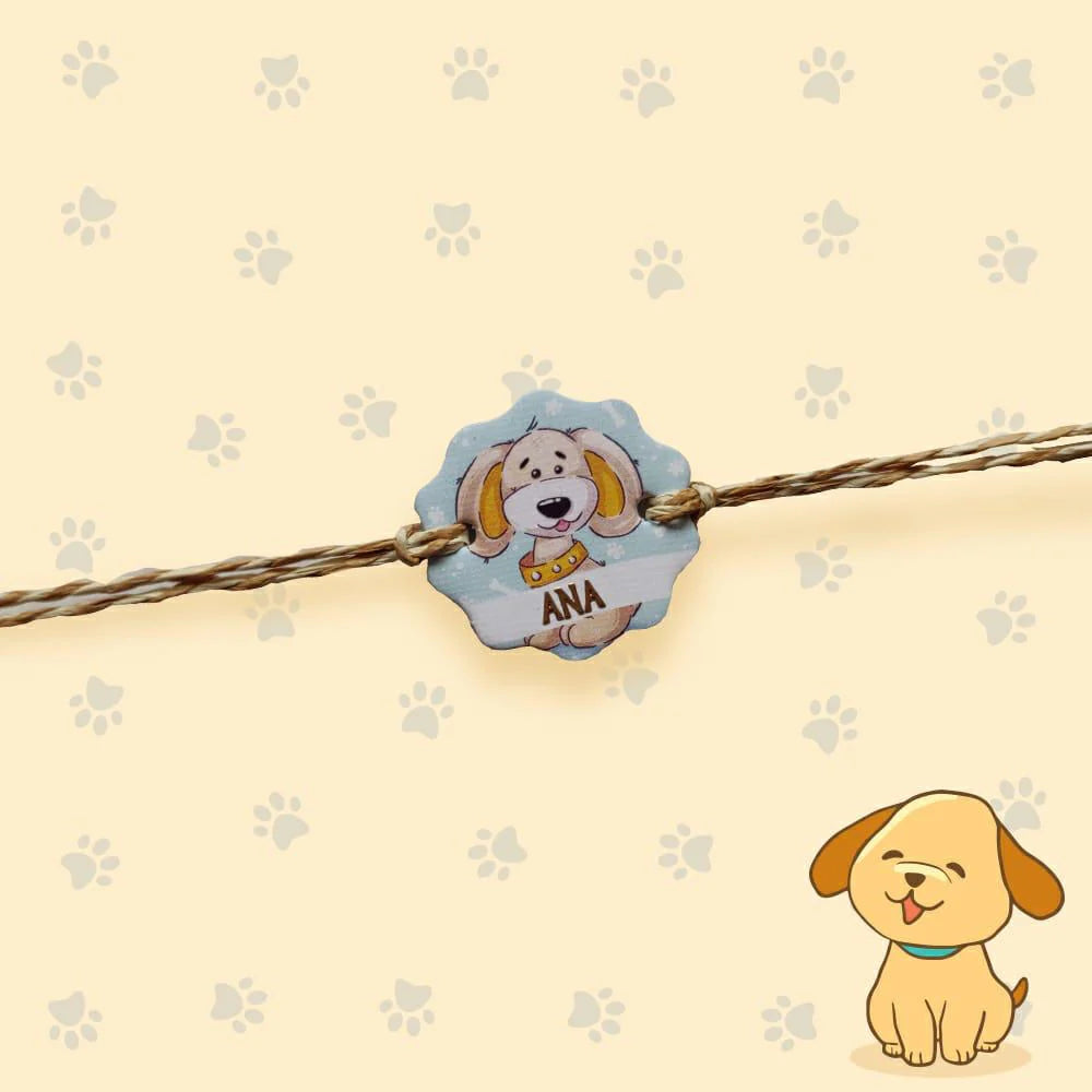 Babble Wrap Dog Craft Rakhi