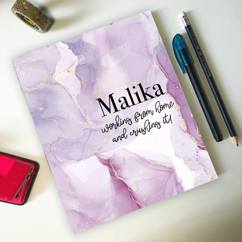 Marbled Mauve Daily Planner