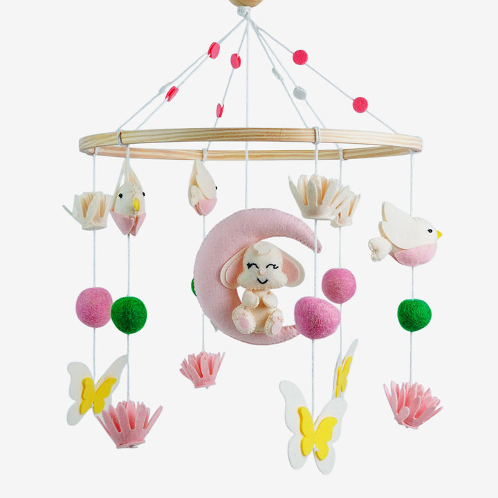 Babble Wrap Cot / Crib Mobile - Dreamy Flutterland