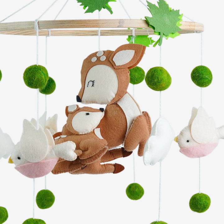 Babble Wrap Cot / Crib Mobile - Mommy's Little Fawn