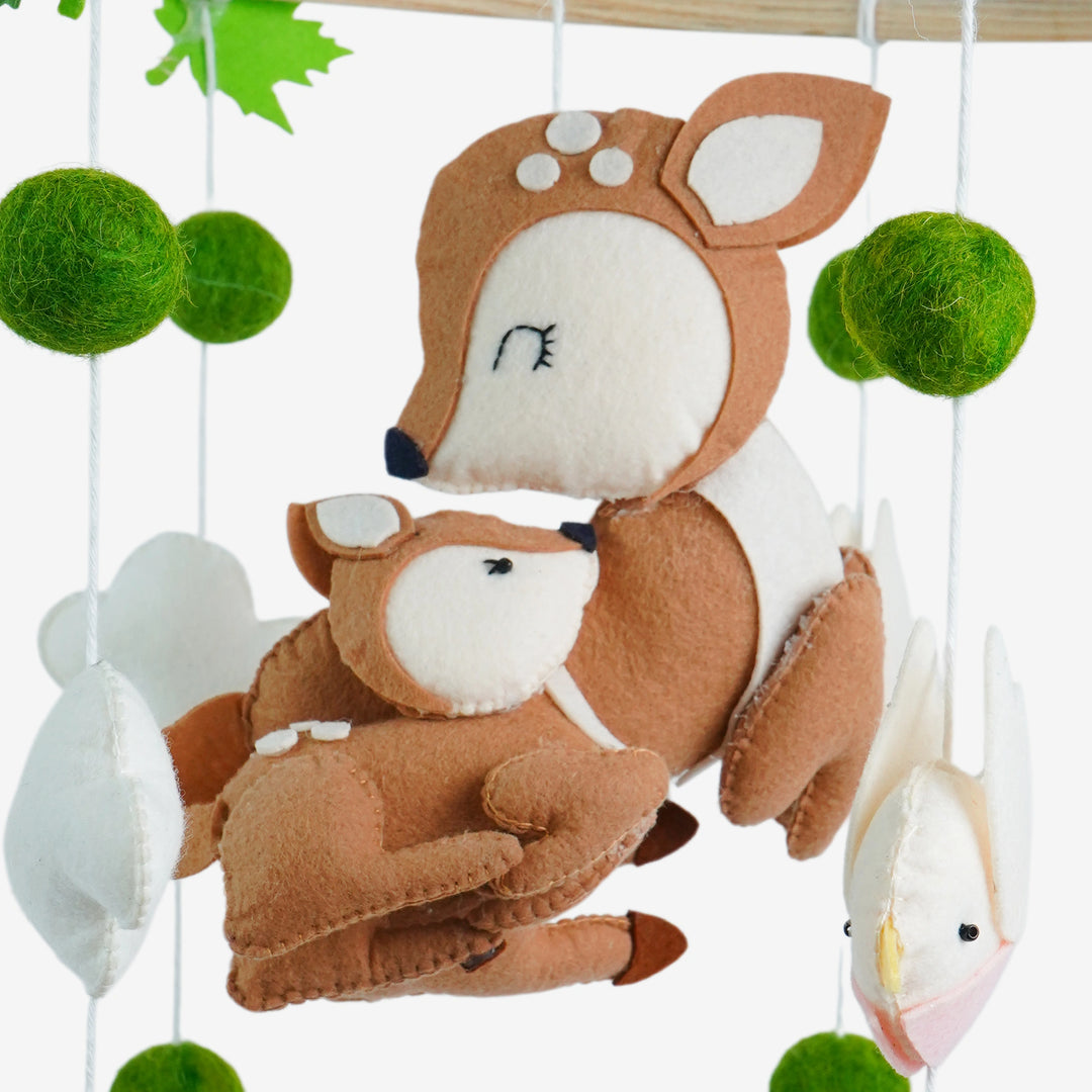 Babble Wrap Cot / Crib Mobile - Mommy's Little Fawn