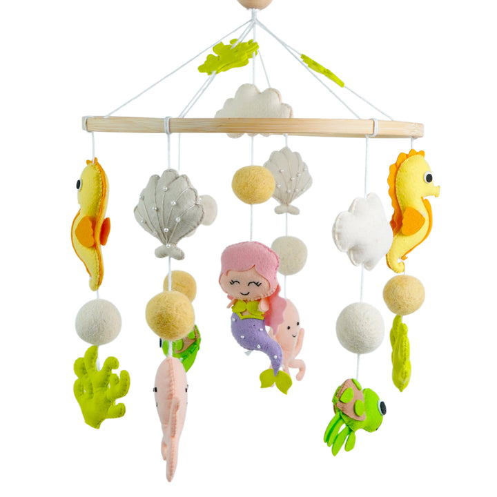 Babble Wrap Cot / Crib Mobile - Mystical Ocean Friends