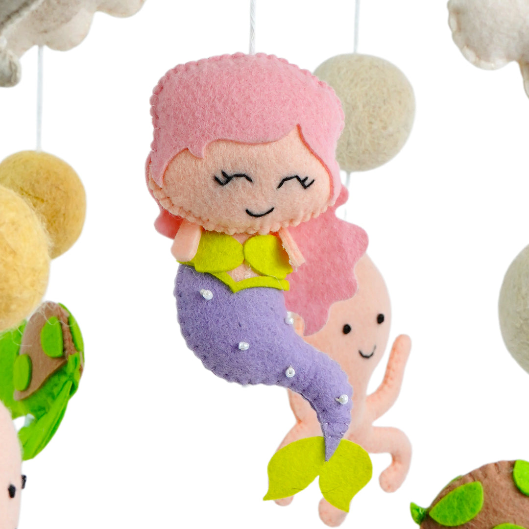 Babble Wrap Cot / Crib Mobile - Mystical Ocean Friends