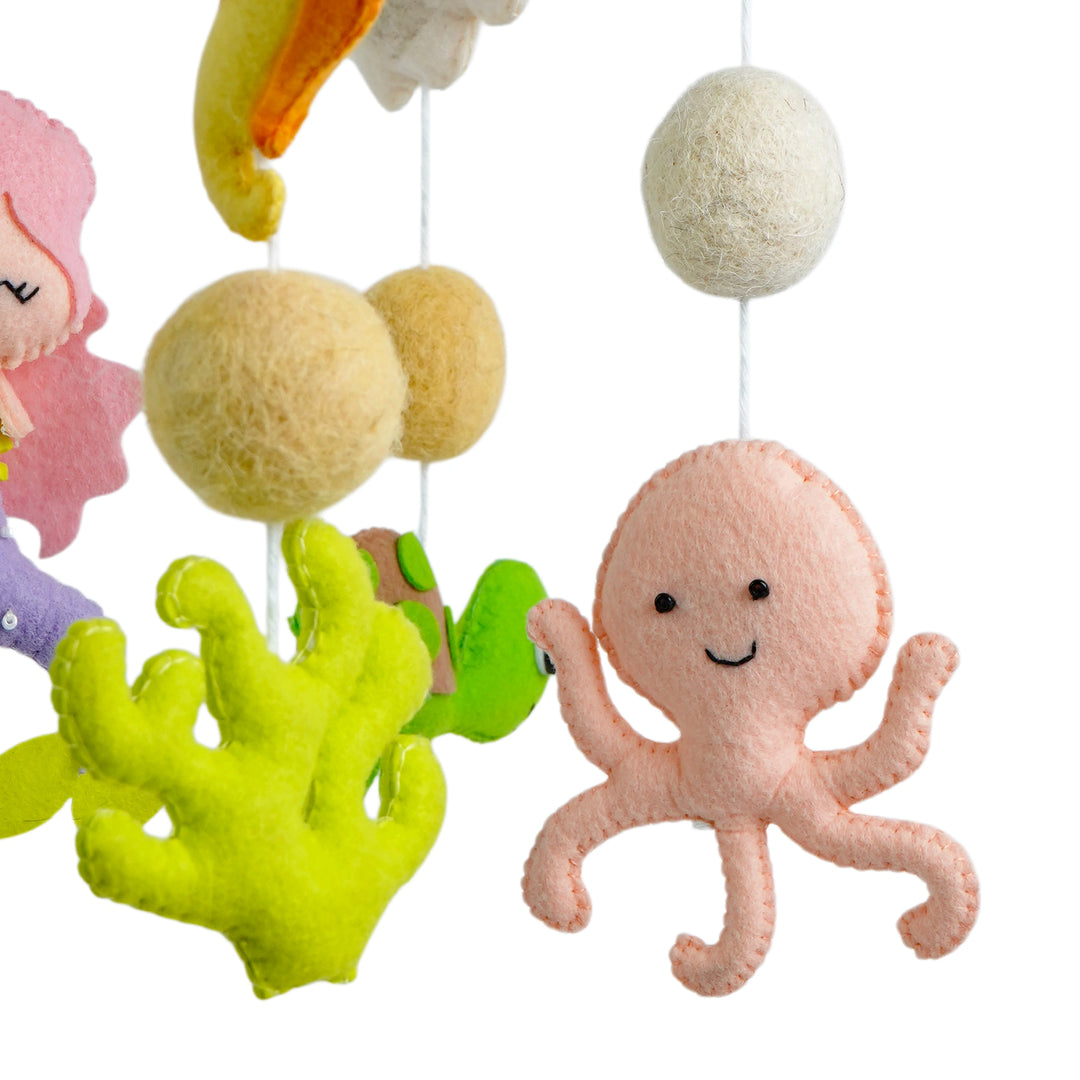 Babble Wrap Cot / Crib Mobile - Mystical Ocean Friends