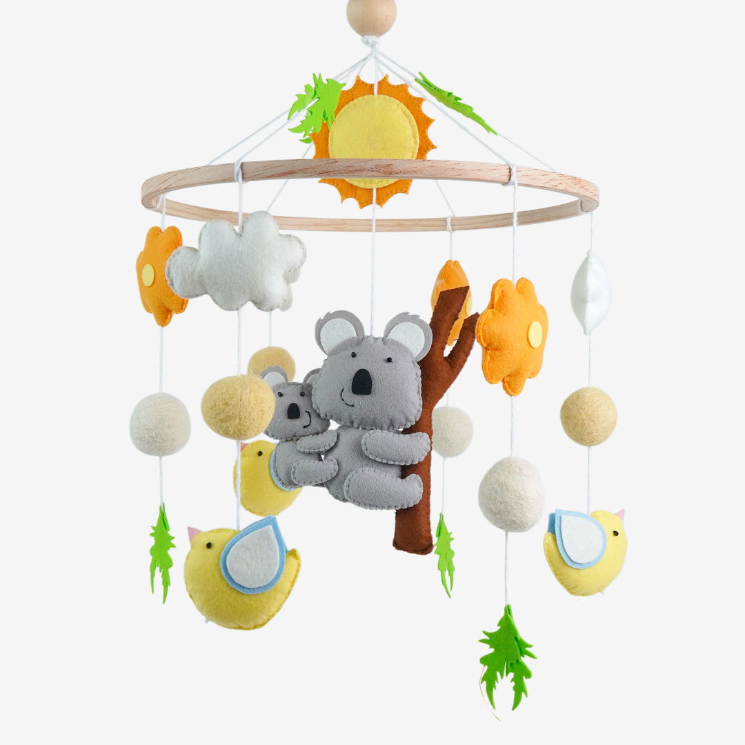 Babble Wrap Cot / Crib Mobile - Koala's Winged Wonderland