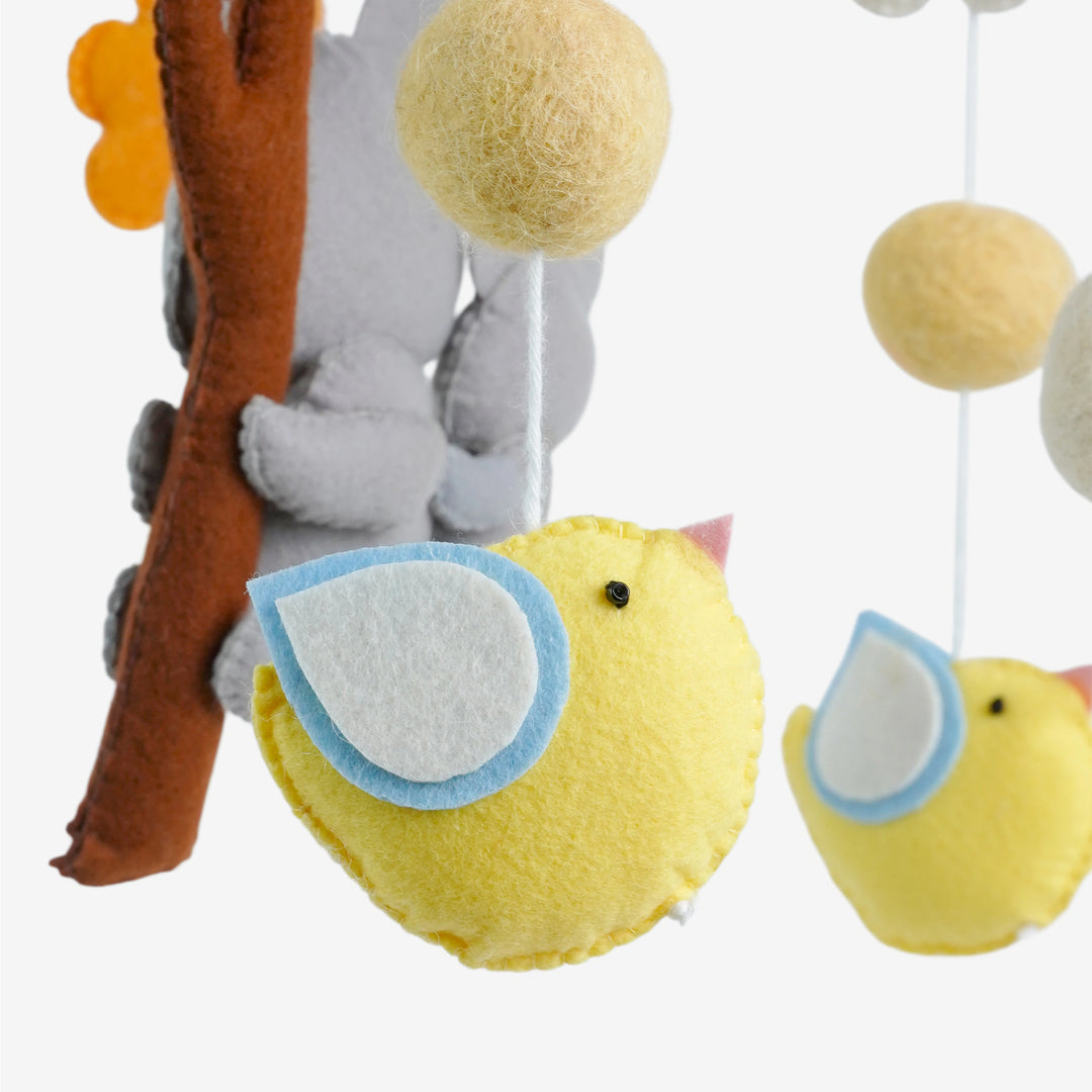 Babble Wrap Cot / Crib Mobile - Koala's Winged Wonderland