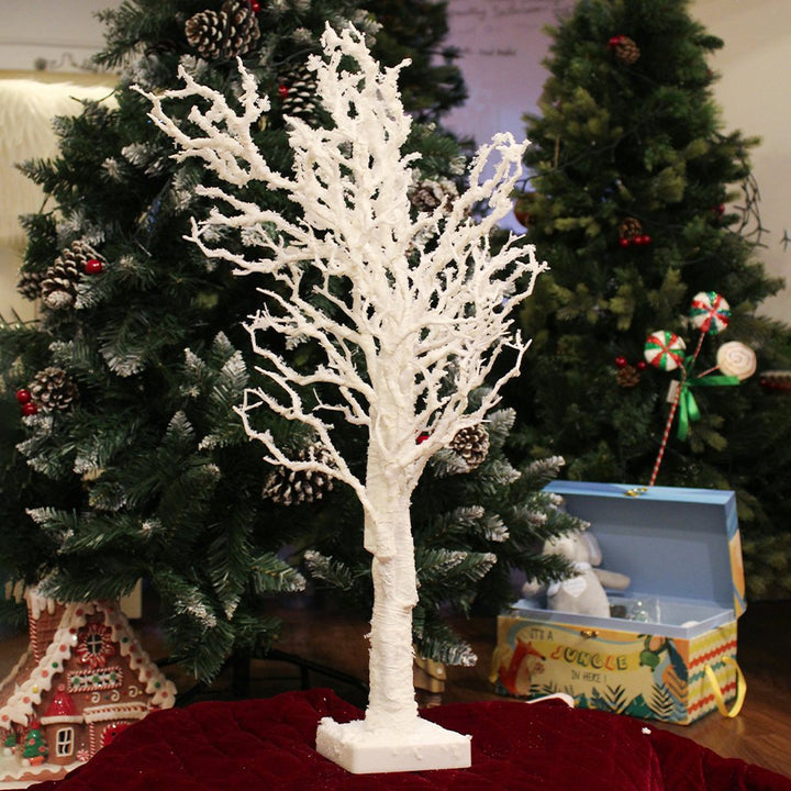 Babble Wrap Decorative White Twig LED Light Table Top Christmas Tree