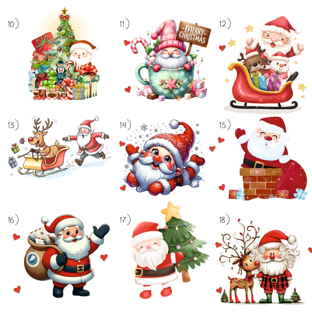 Babble Wrap Winter Joy Santa Ornament