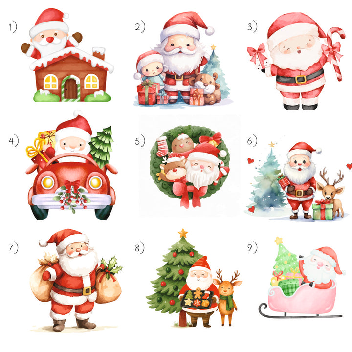 Babble Wrap Winter Joy Santa Ornament