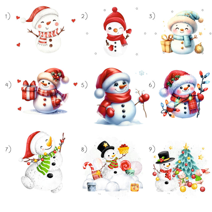 Babble Wrap Scarlet Scarf Snowman Ornament