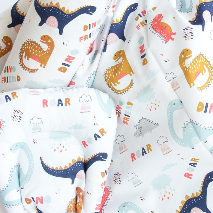 Dino Friend - Cot Bedsheet Set