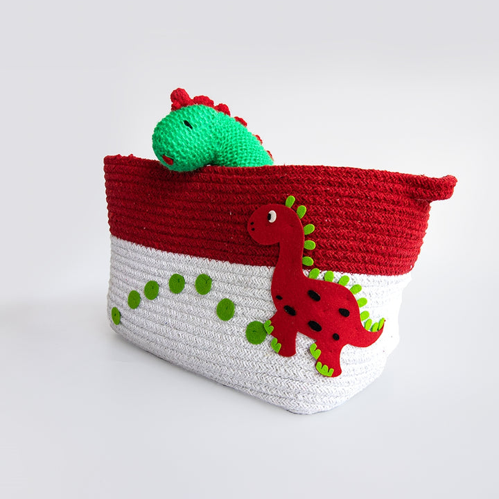 Dino Friend- Cotton Rope Baskets (Individual/Set Of 2)