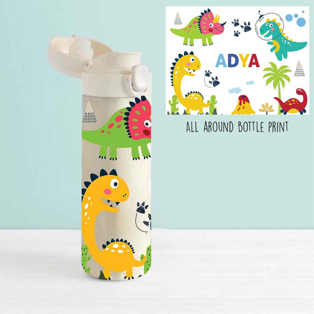 Insulated Water Bottle-Dinosaur