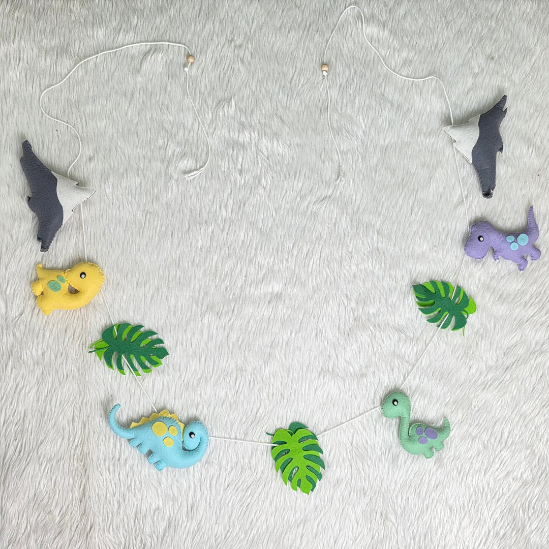 Dino Doze Cot Mobile & Bunting Combo
