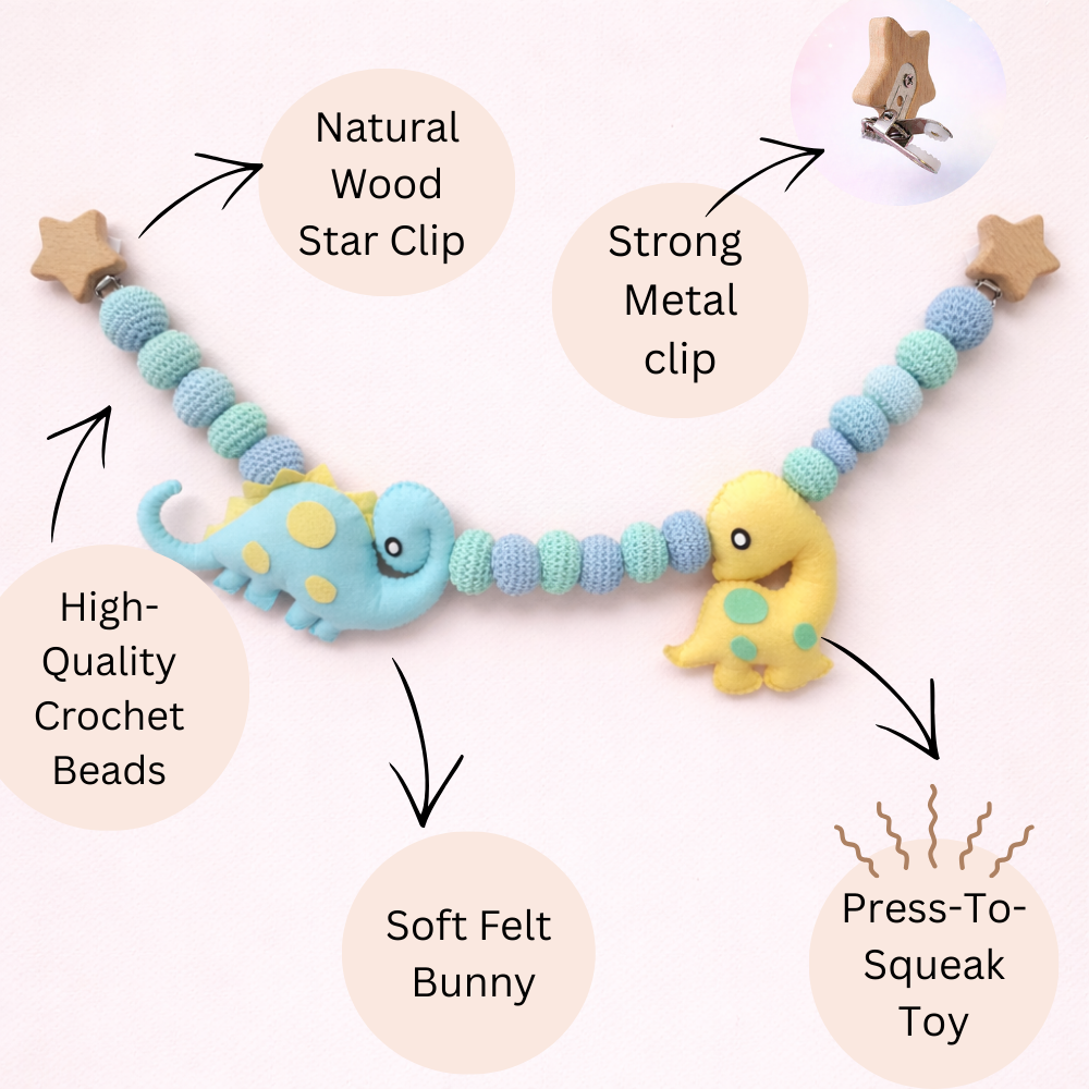 Dino Doze Stroller Chain
