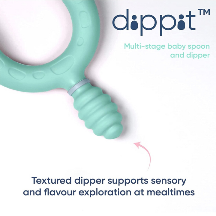 Dippit Multi Stage Baby Weaning Spoon and Dipper Fawn - Pack of 2