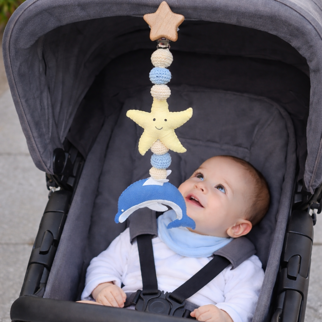 Dolphin Daydreams Hanging Stroller Toy
