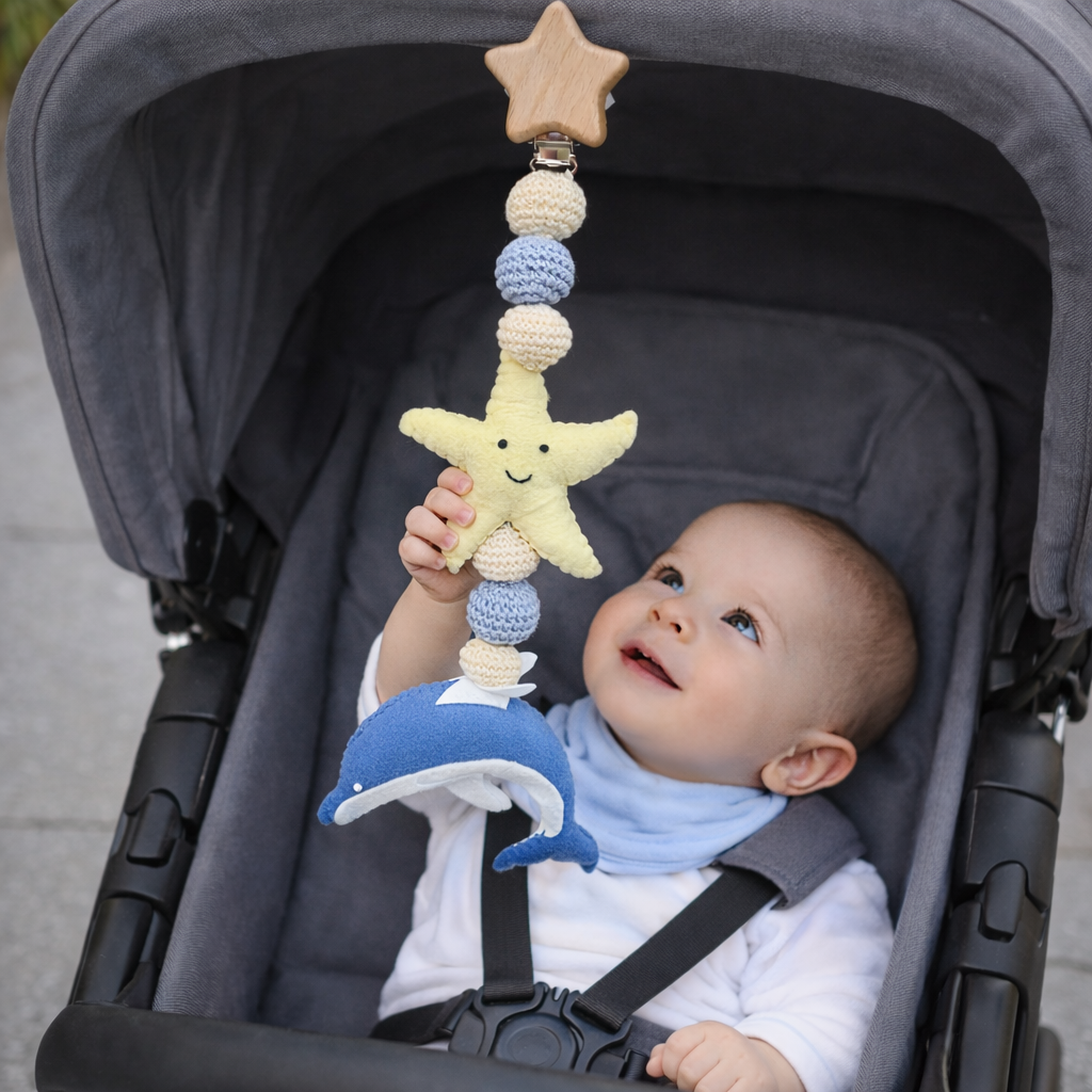 Dolphin Daydreams Hanging Stroller Toy