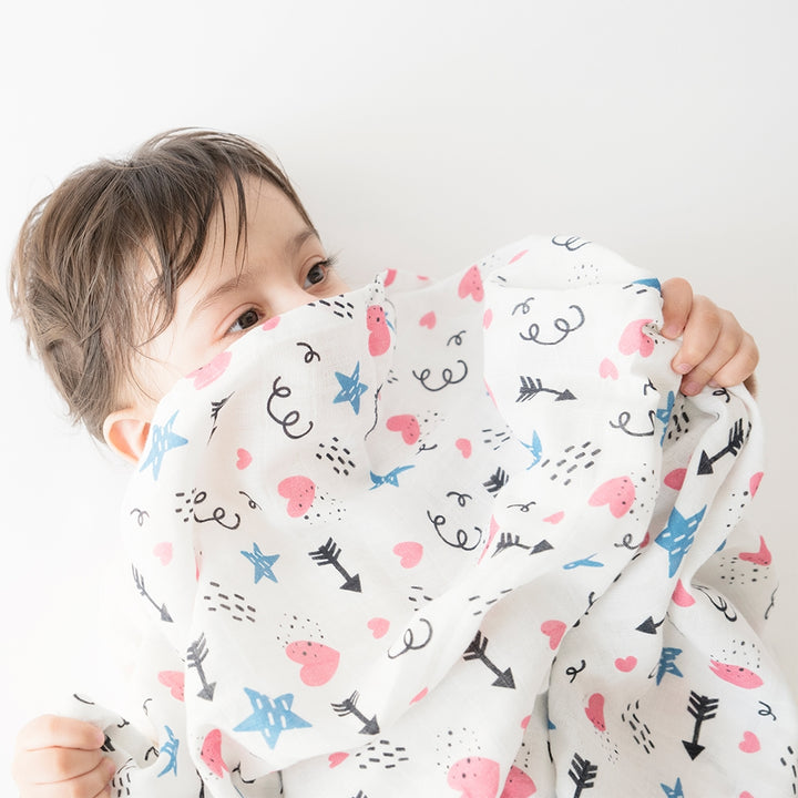 Doodle Arrows - Organic Luxury Swaddle