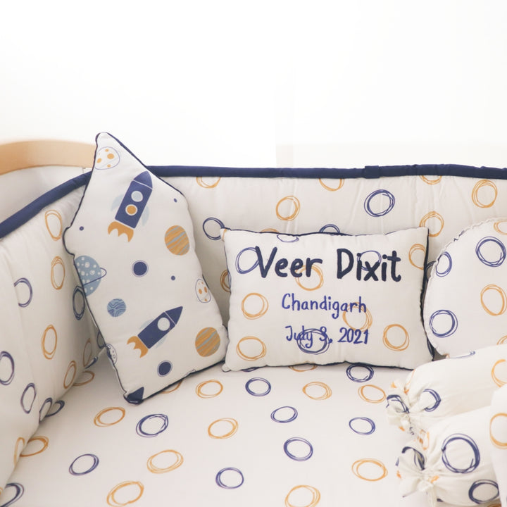 Doodle Circles - Birth Stats Pillow