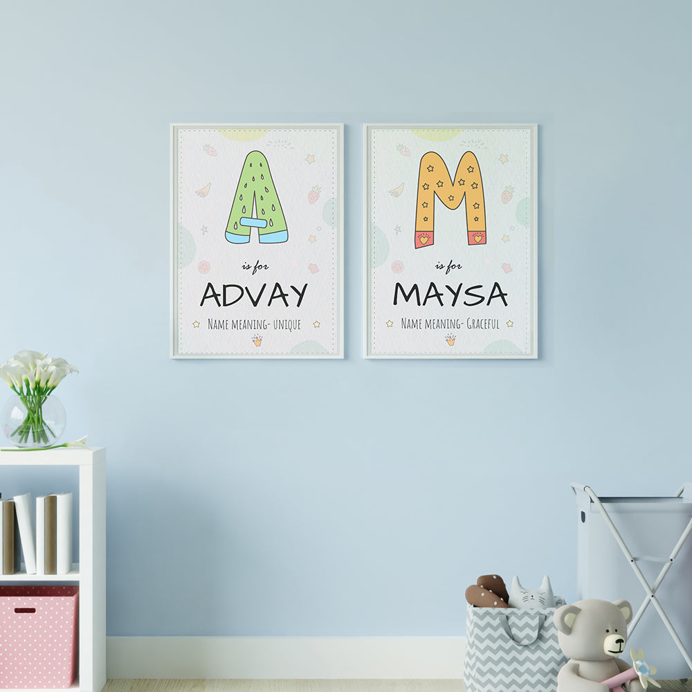 Doodle's Abc Name Frame - Mint